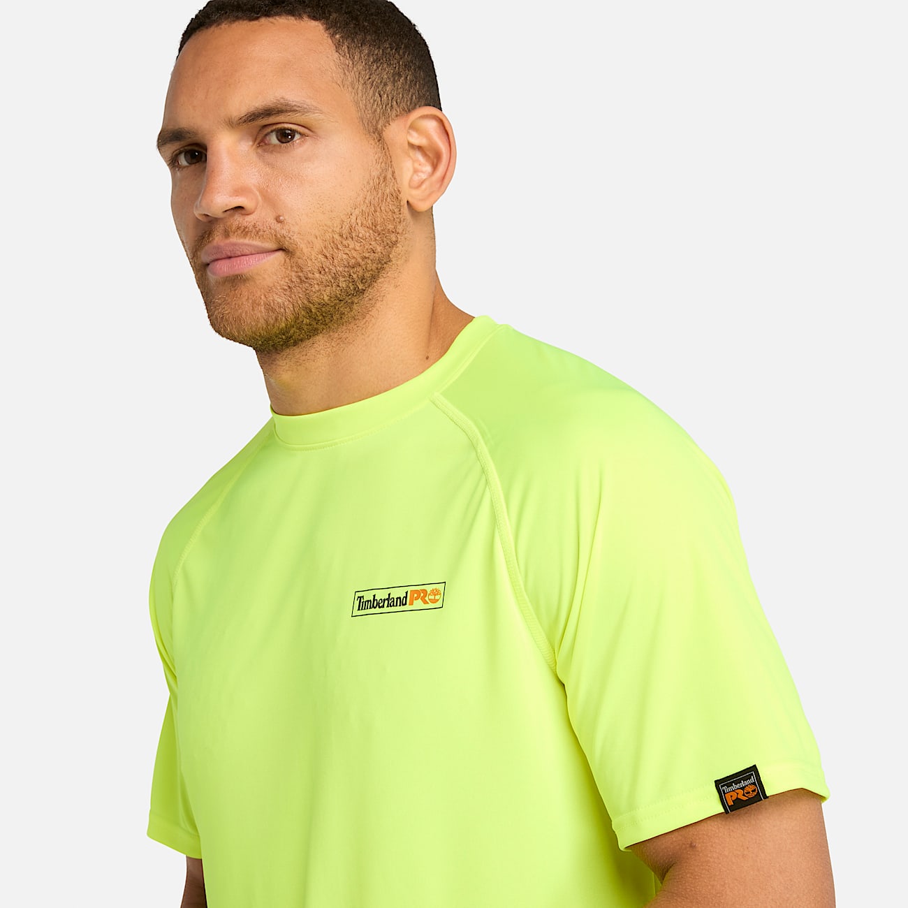 Mens Timberland PRO Wicking Good Sport TShirt TBL PRO Bright Yellow ALT2