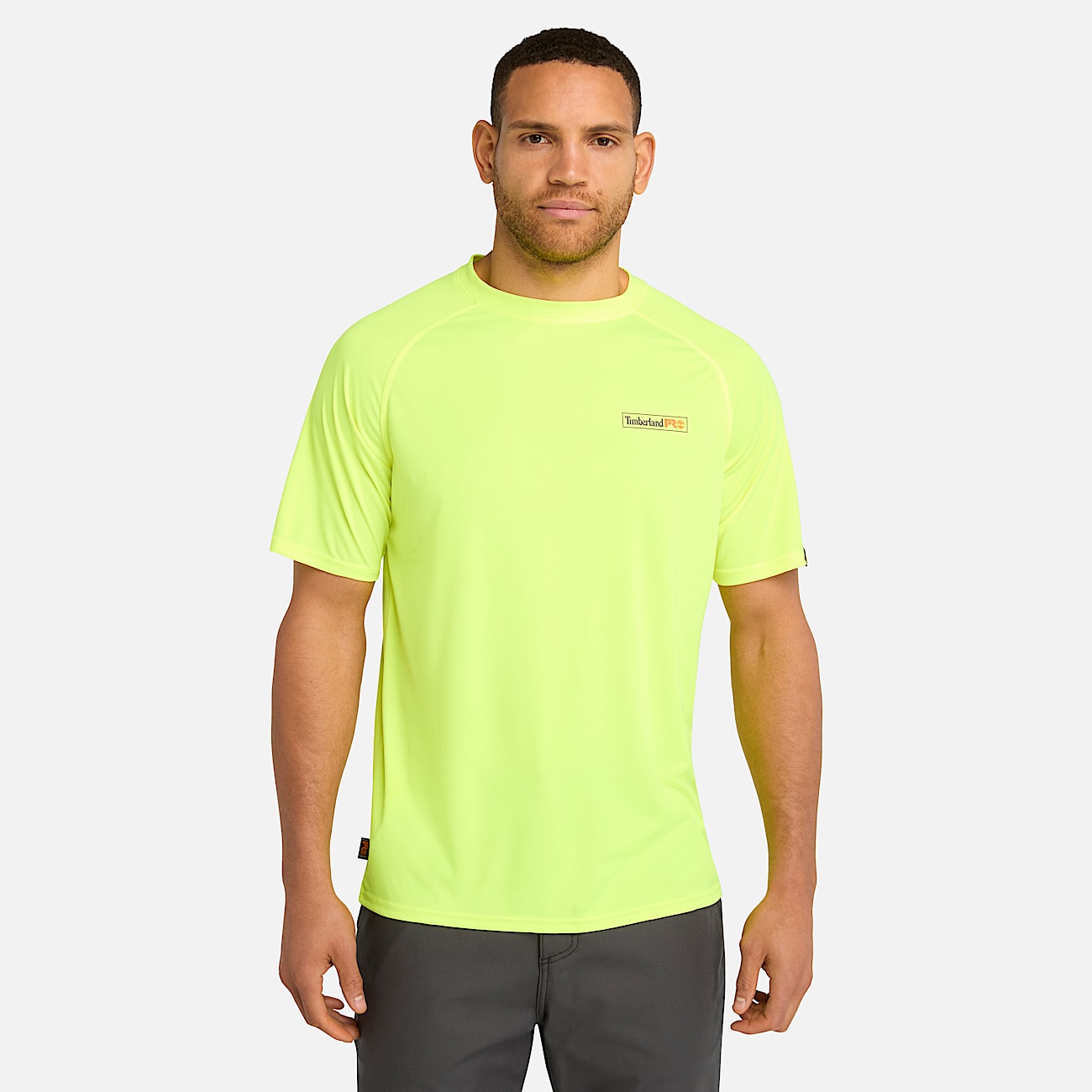 Mens Timberland PRO Wicking Good Sport TShirt TBL PRO Bright Yellow HERO