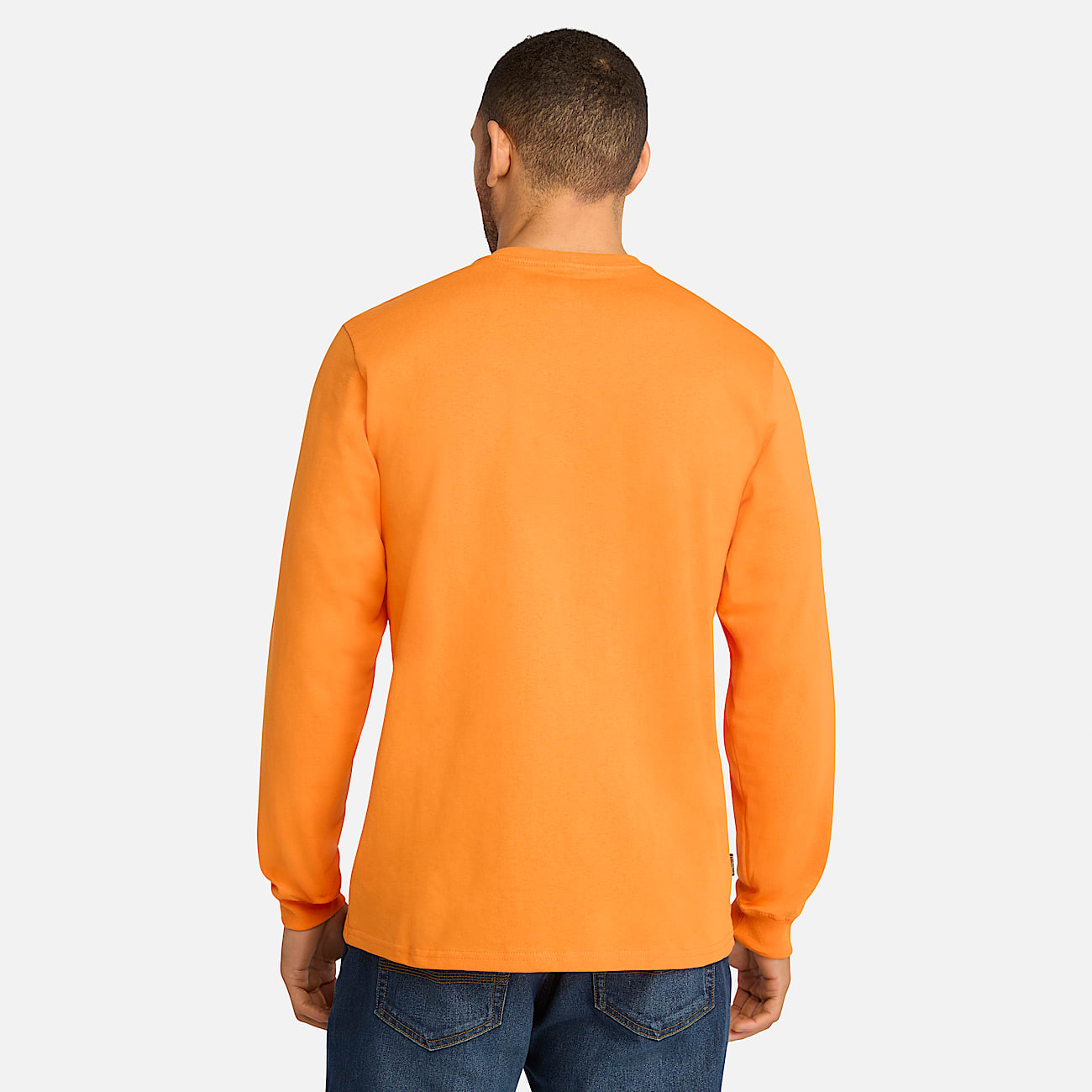 Mens Timberland PRO Core Logo LongSleeve TShirt TBL PRO Orange ALT9