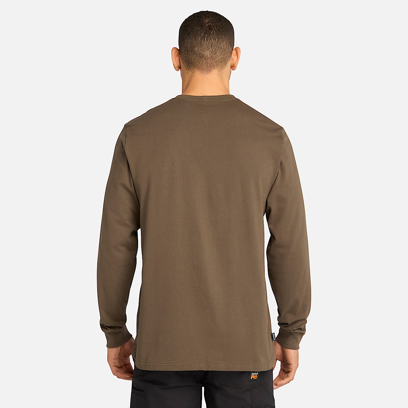 Mens Timberland PRO Core Logo LongSleeve TShirt TBL Olive Night ALT9
