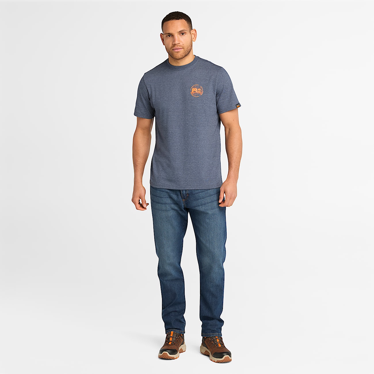 Tshirt estampada para hombre Timberland PRO Core ADND TBL Azul oscuro jaspeado ALT1