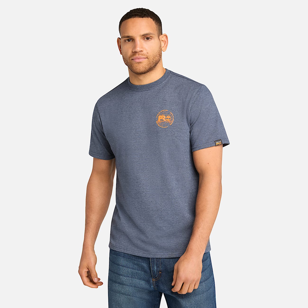 Tshirt estampada para hombre Timberland PRO Core ADND TBL Azul oscuro jaspeado HERO