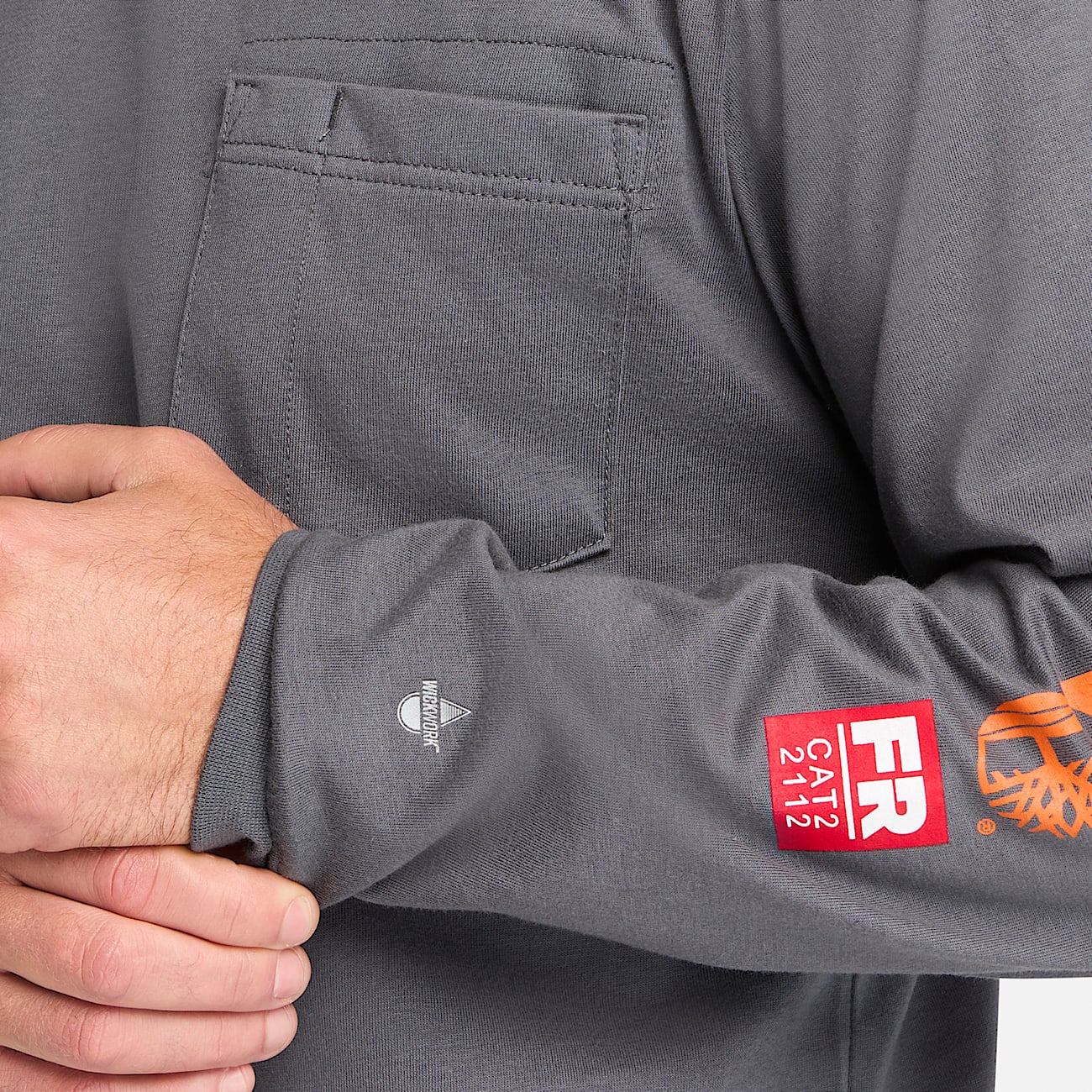 TShirt de manga larga Timberland PRO Cotton Core FlameResistant para hombre TBL Carbn ALT2