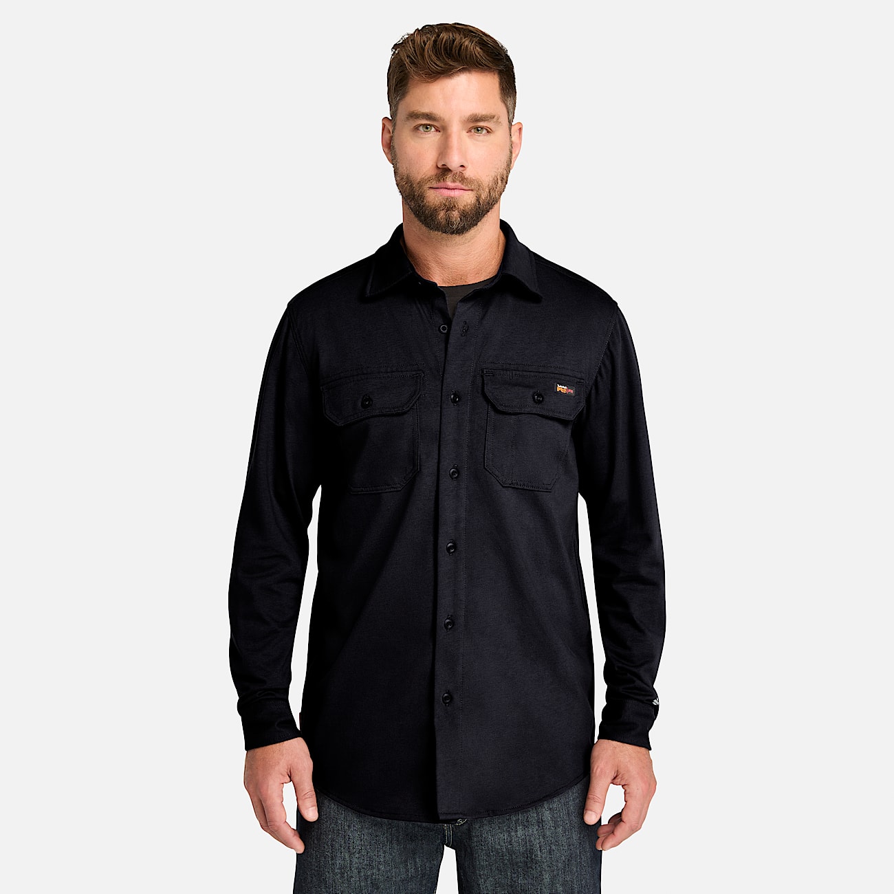 Mens Timberland PRO Cotton Core FlameResistant Shirt TBL Navy HERO