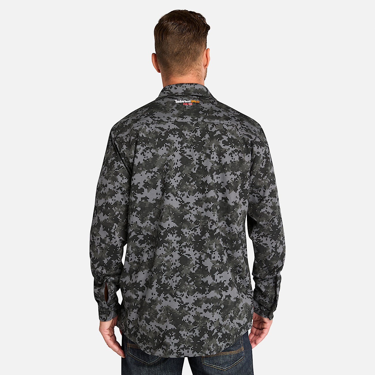 Mens Timberland PRO Cotton Core FlameResistant Shirt TBL Black Digital Print ALT9