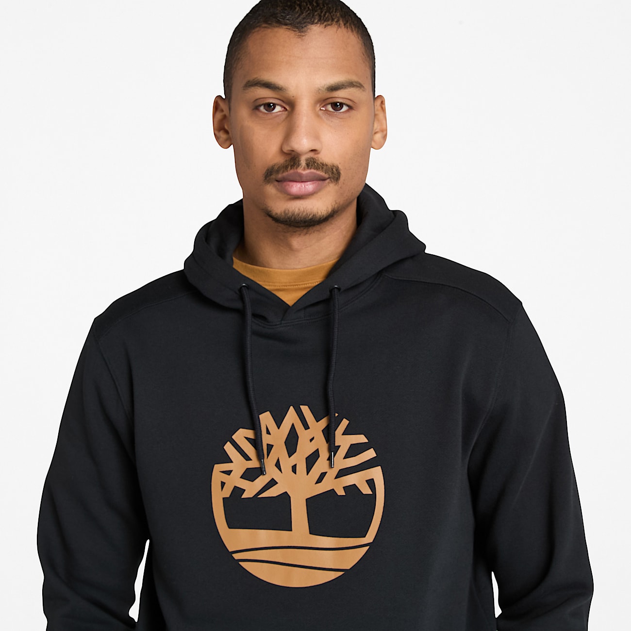 Timberland Tree Logo Hoodie - Black/Wheat | Timberland US