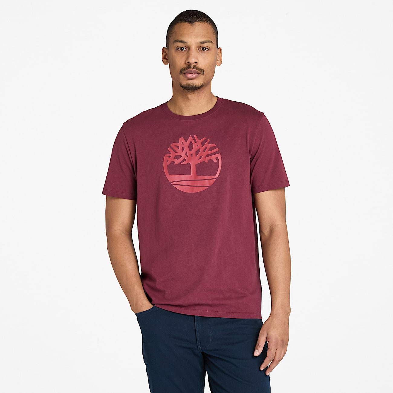 Playera Kennebec River Logo del árbol para hombre - 1