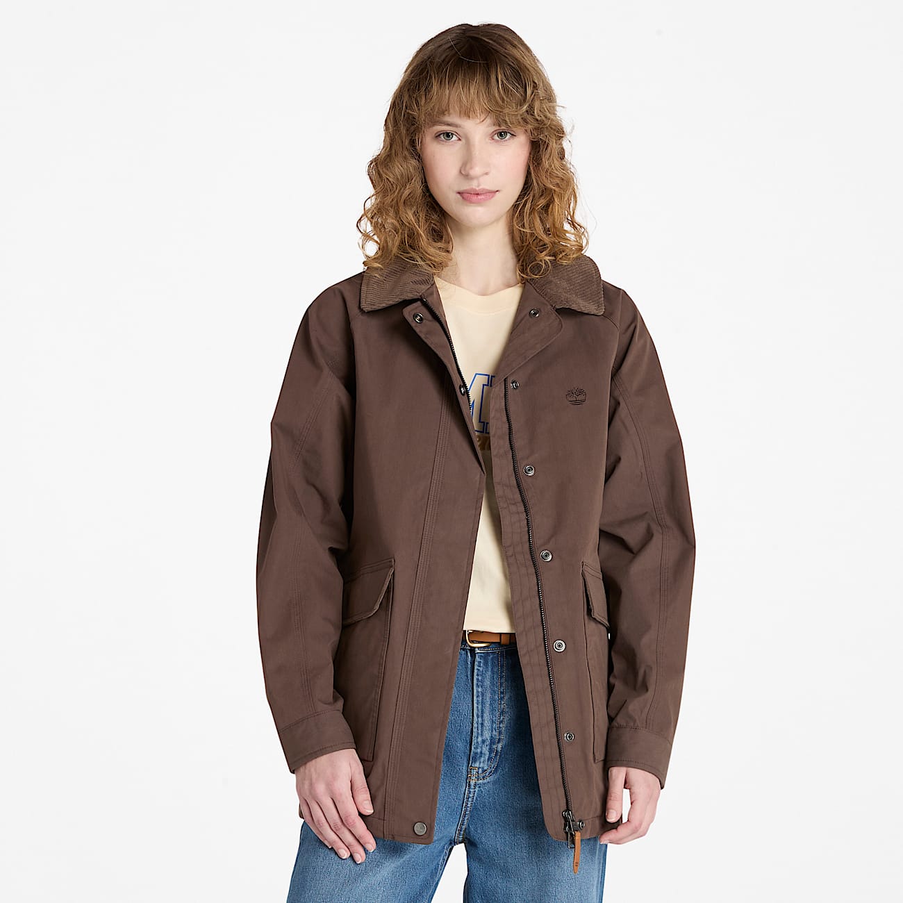 Womens Wenham Waterproof Barn Coat TBL Chocolate Brown HERO