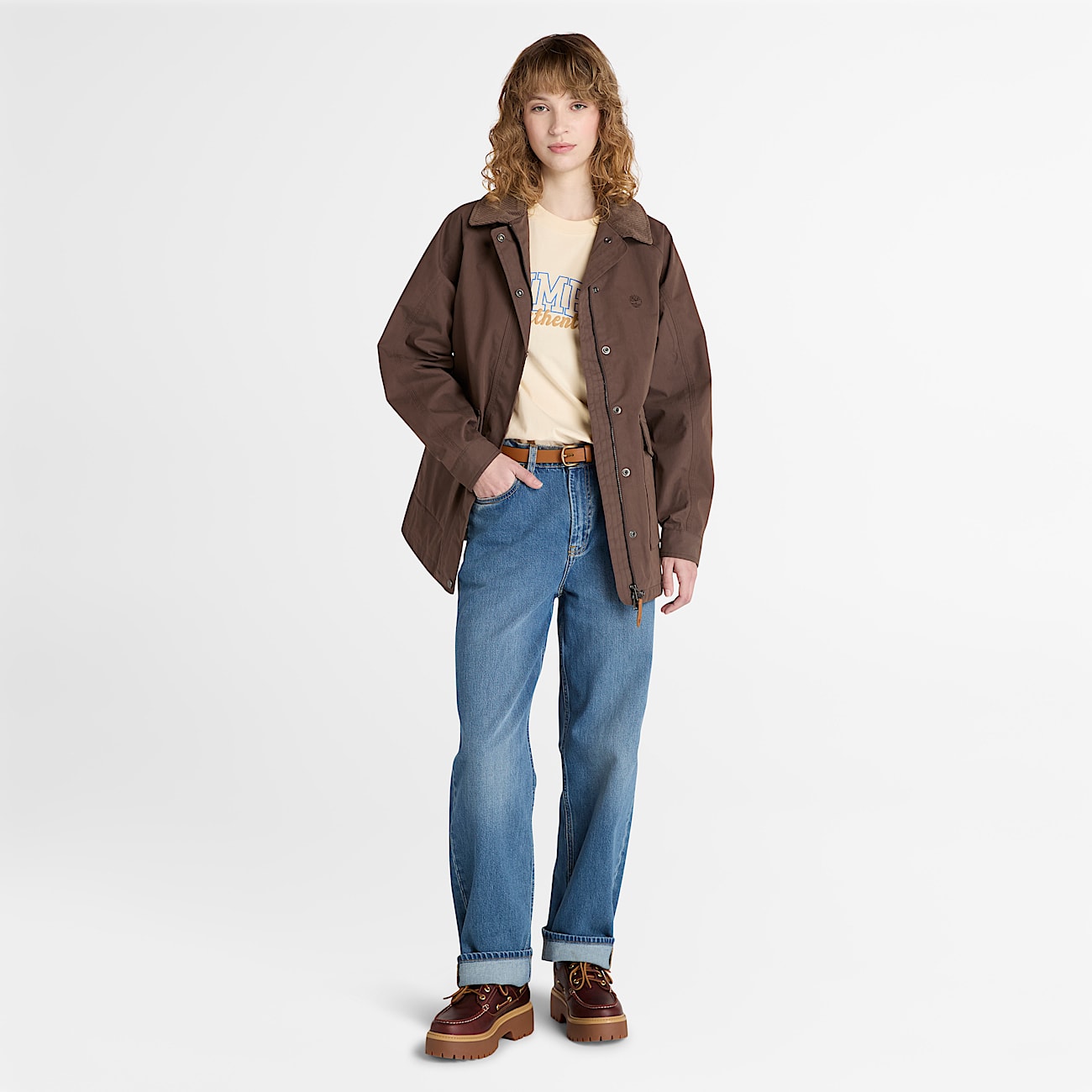 Playera manga corta con estampado Varsity de Timberland® para mujer - 2