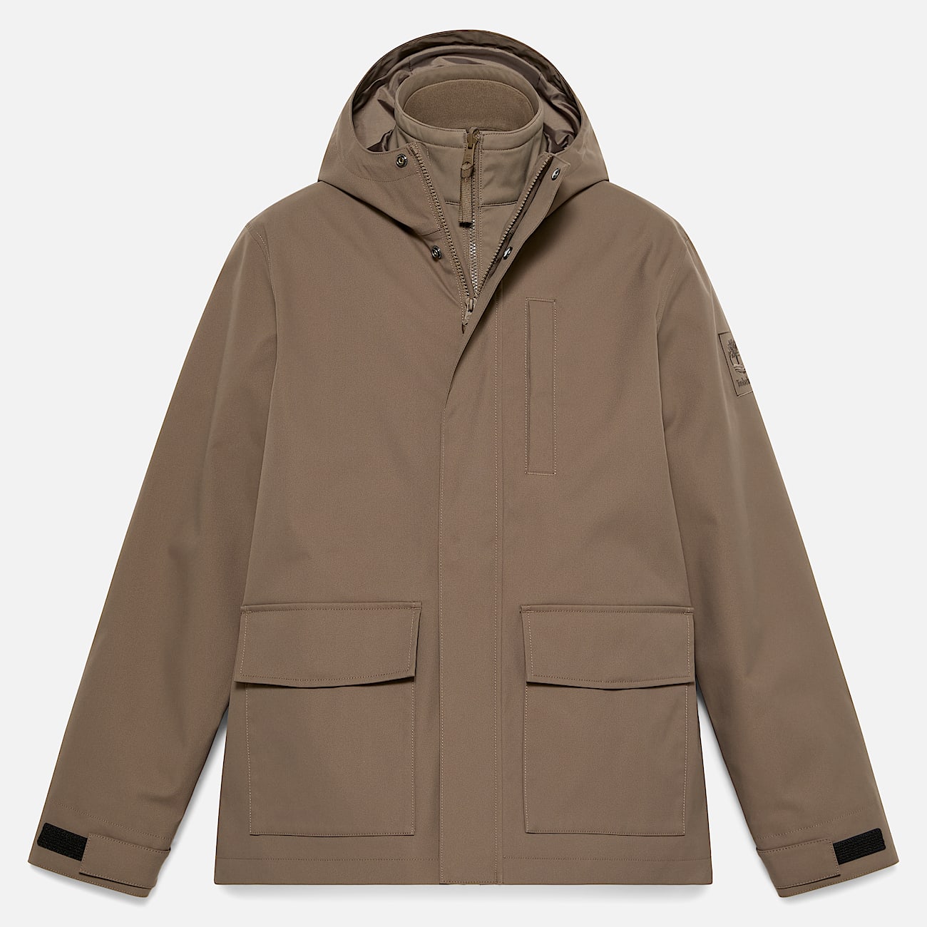 Mens WaterResistant 3in1 Hooded Jacket TBL Chocolate Chip ALT10