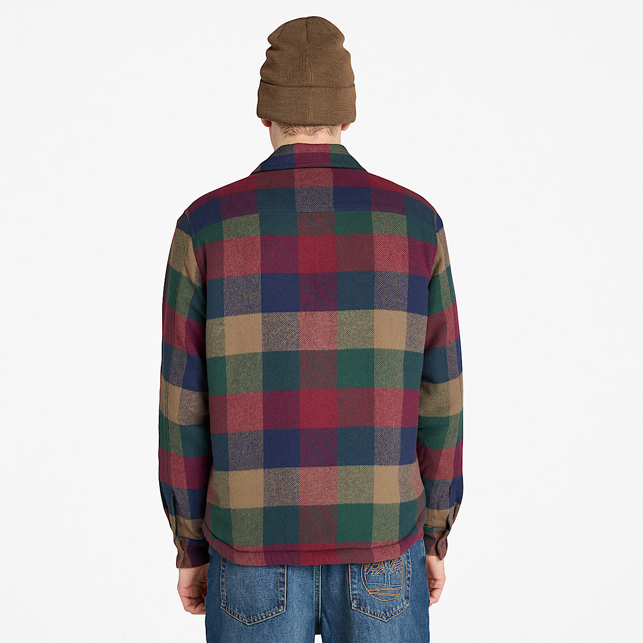 Mens HighPile Lined Overshirt TBL Dark Forest Green ALT9