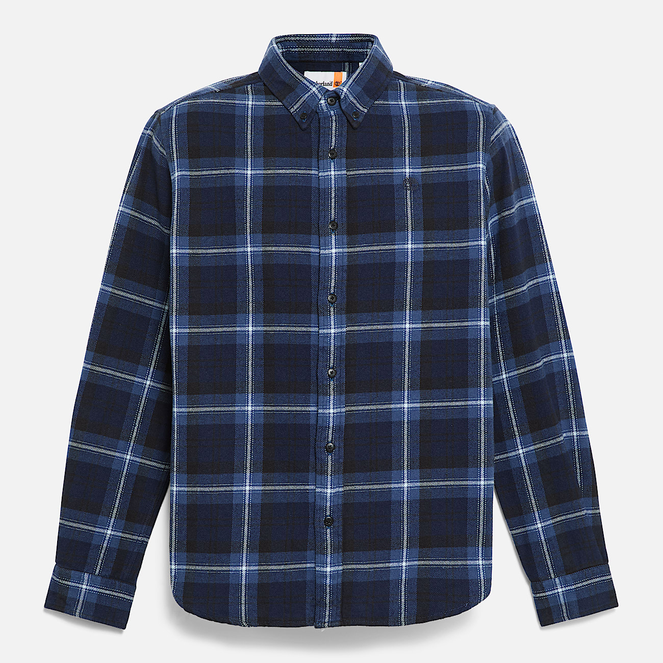 Mens Midweight Flannel Checkered Shirt TBL Dark Navy ALT10