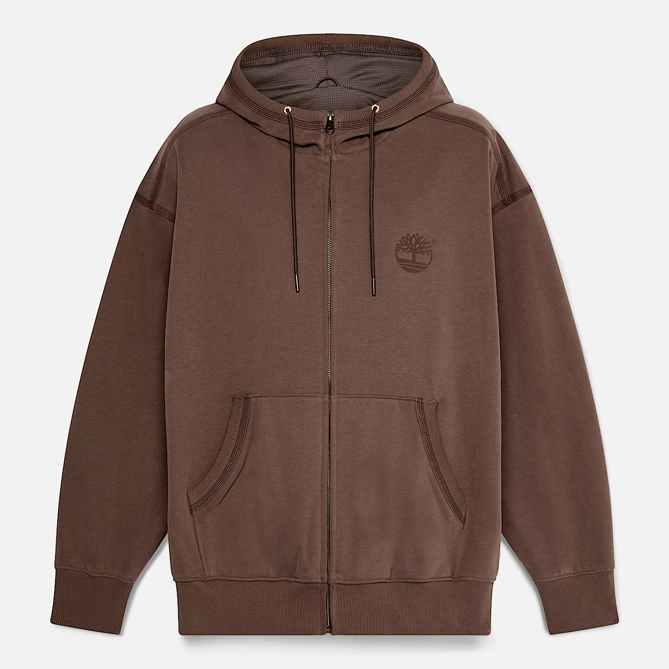 Mens Timberland 10061 FullZip Sweatshirt TBL Chocolate Brown ALT10