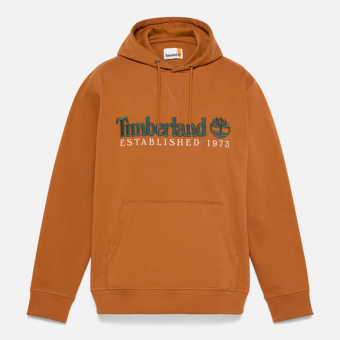 Mens Established 1973 Loopback Hoodie TBL Leather Brown ALT10