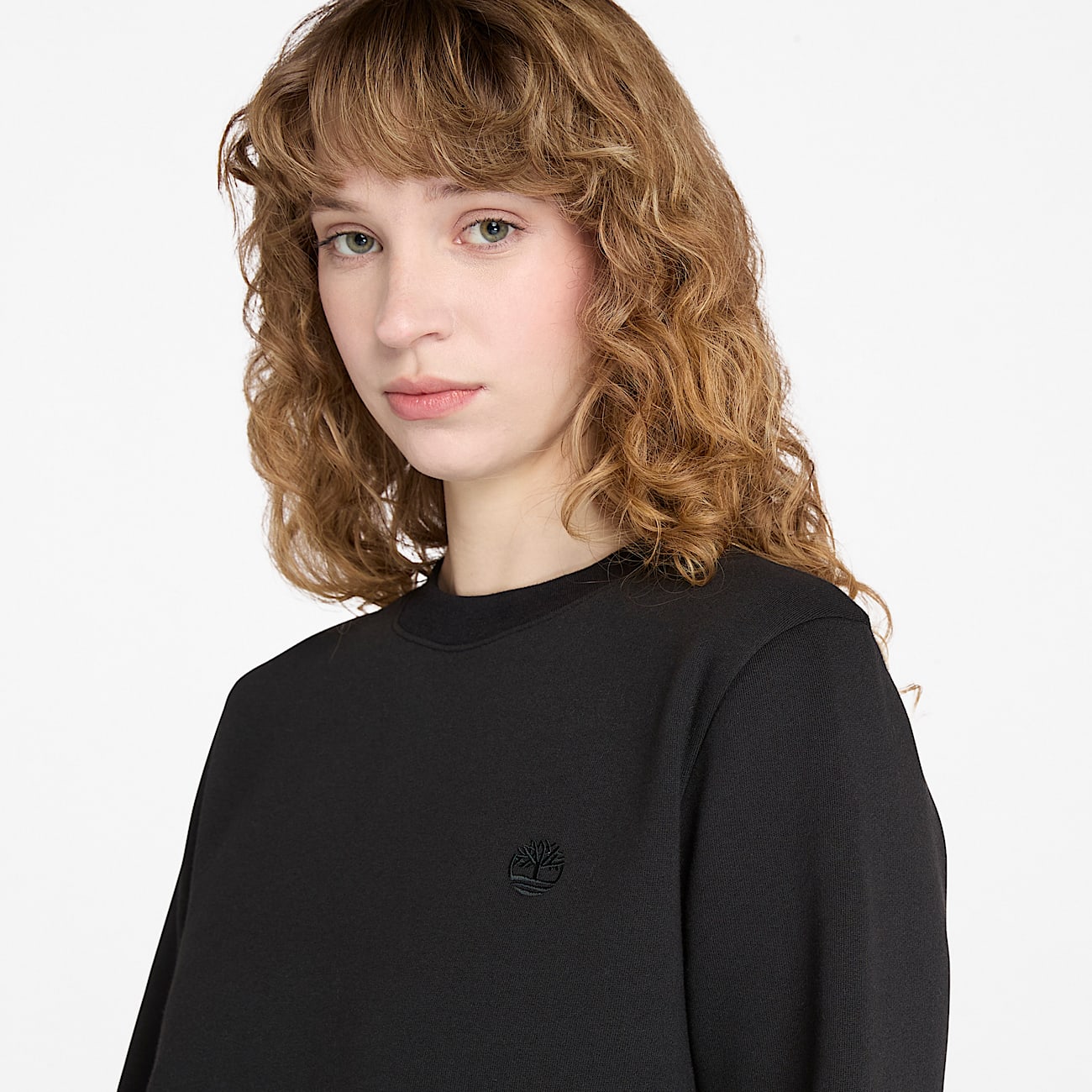 Womens Exeter River Brushed Back Crewneck Sweatshirt TBL Black ALT2