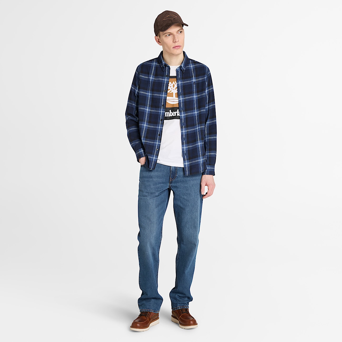 Tshirt avec logo combin carr TBL Blanc ALT1