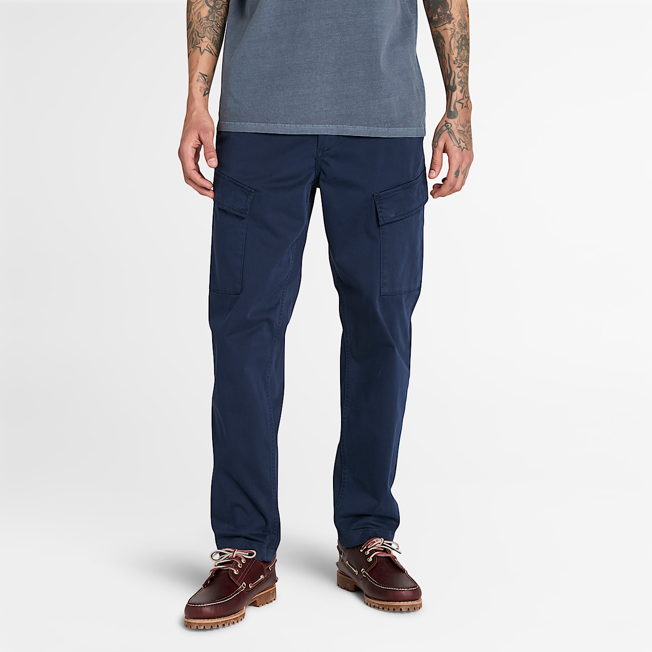 Mens Timberland Baxter Peak Comfort Cargo Pant TBL Dark Navy HERO