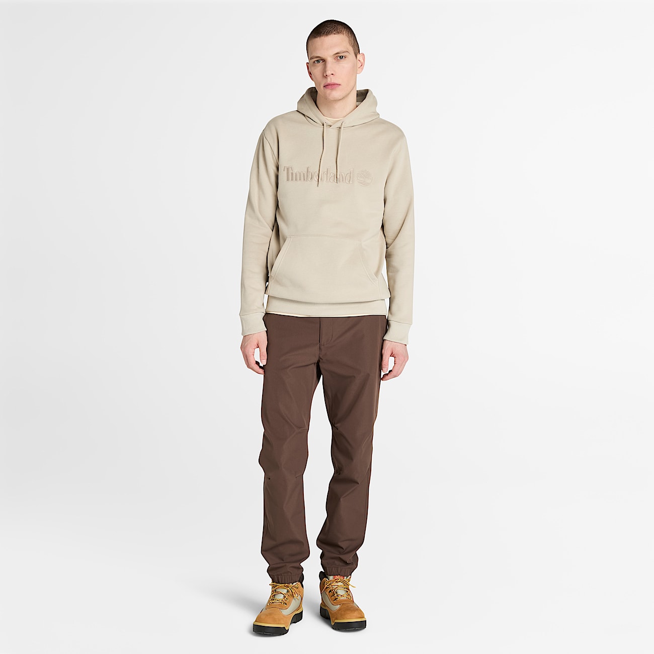 Mens Hampton Hoodie TBL Taupe ALT1
