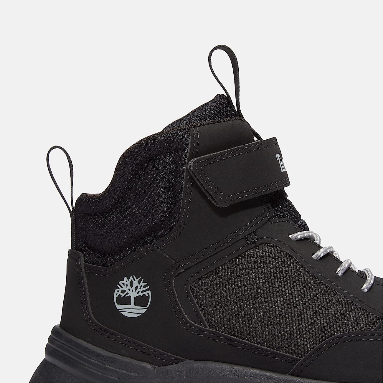 Toddler Motion Access Mid HookandLoop Sneaker TBL Black Mesh ALT7