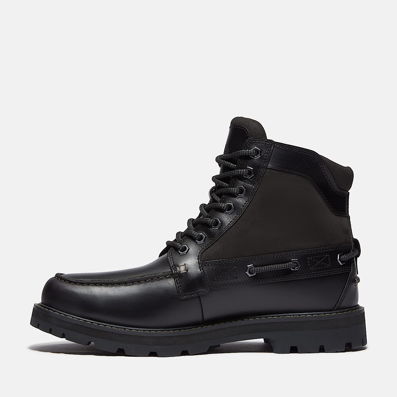 Botte Britton Road  bout mocassin pour hommes TBL Cuir pleine fleur noir ALT6
