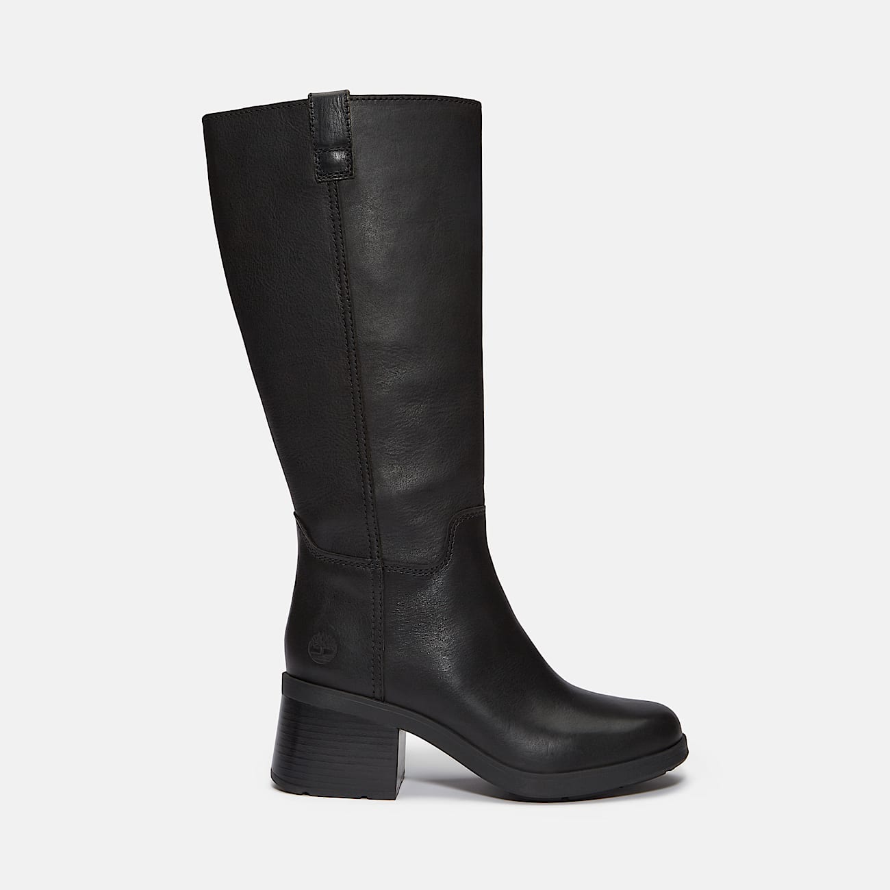Womens Bellevaux Tall SideZip Boot TBL Black FullGrain HERO