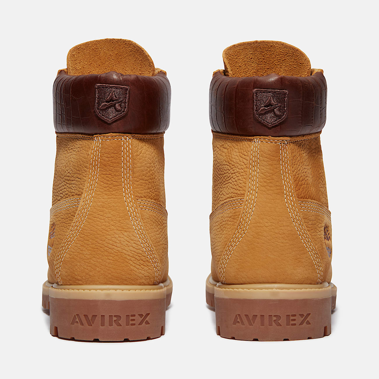 Mens Timberland x Avirex Premium 6Inch Waterproof Boot TBL Wheat Nubuck ALT5