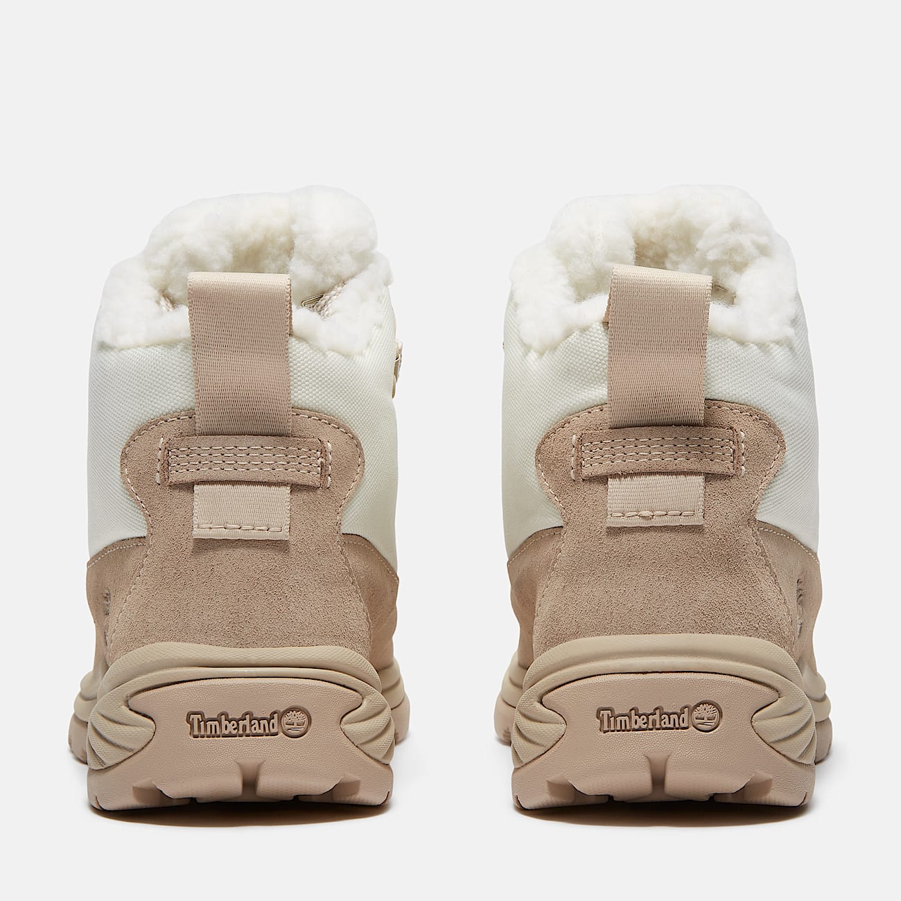 Womens White Ledge Waterproof Snow Boot TBL Light Beige Suede ALT5