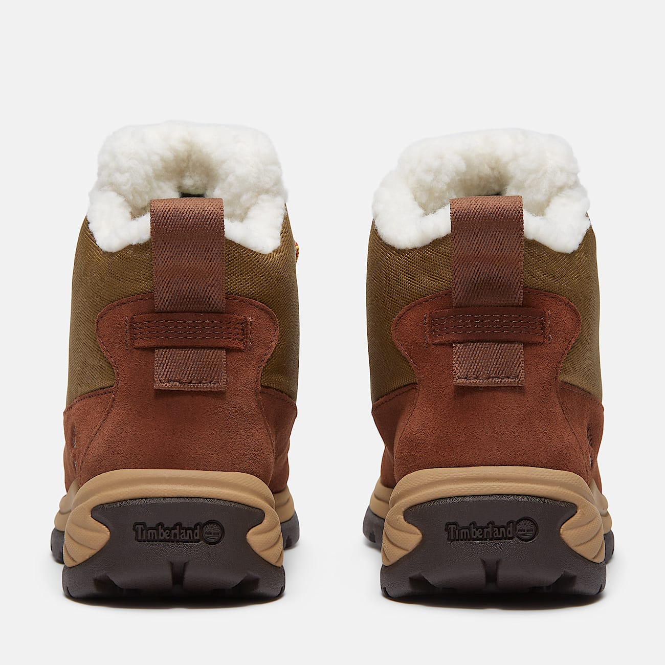 Womens White Ledge Waterproof Snow Boot TBL Brown SuedeGold ALT5