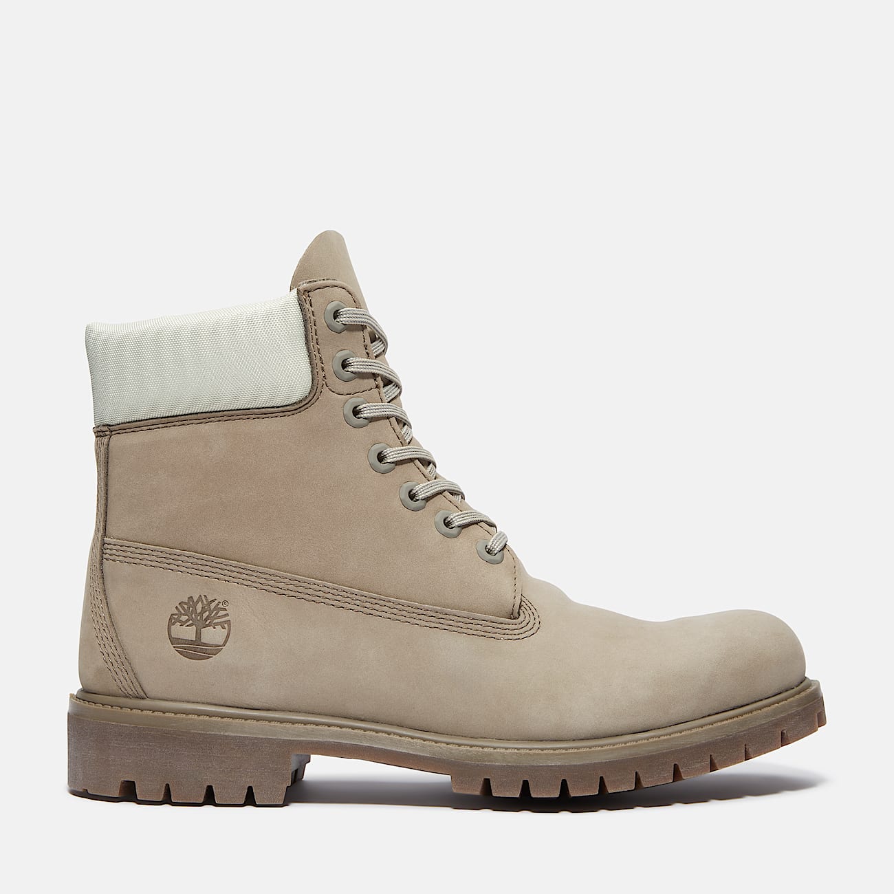 Botte impermable Timberland Premium 6Inch pour hommes TBL Nubuck grisVert ple HERO
