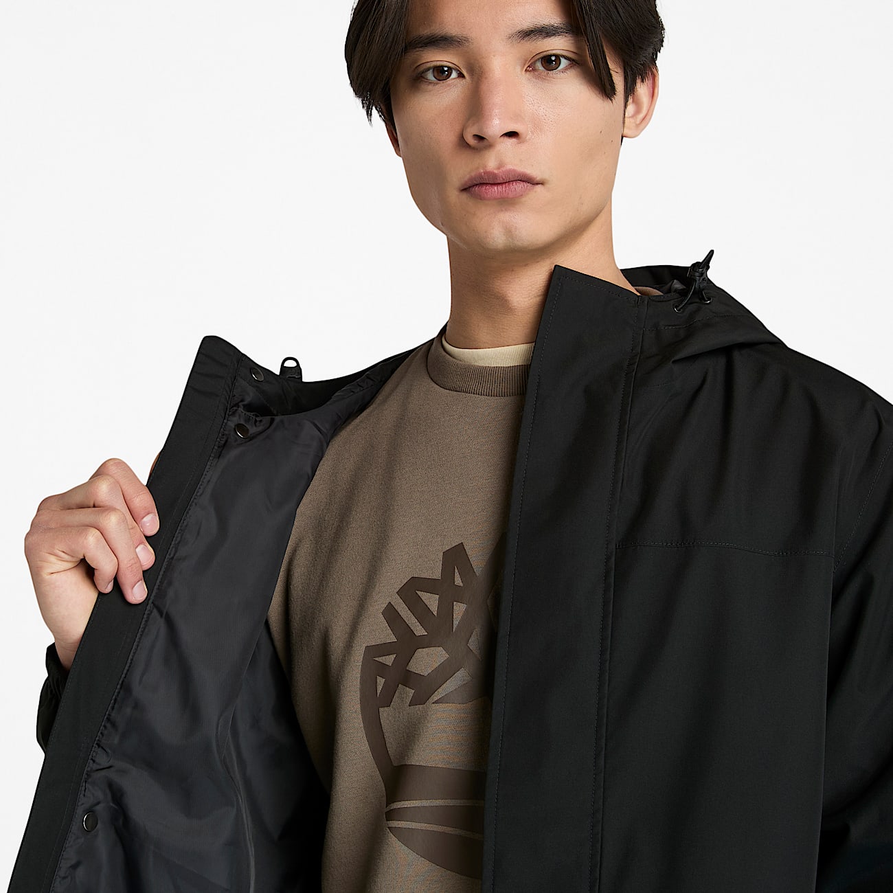 Mens Waterproof Shell Jacket TBL Black ALT2