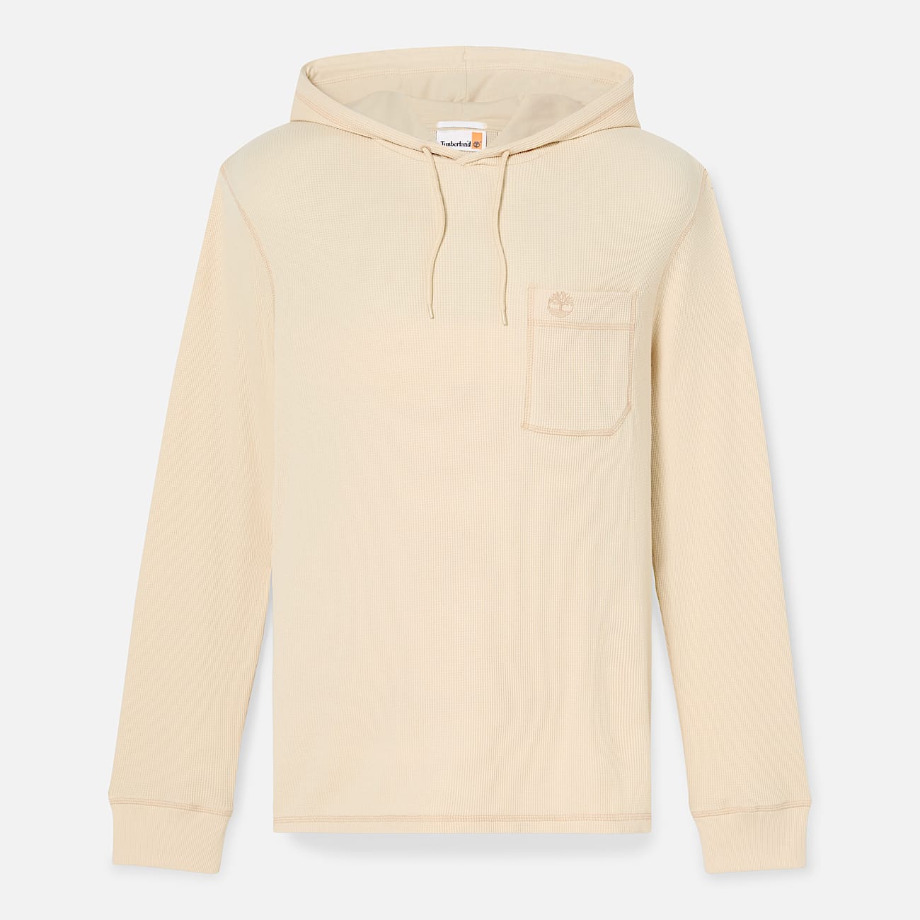 Mens Wharf River Waffle Hoodie TBL Natural ALT10