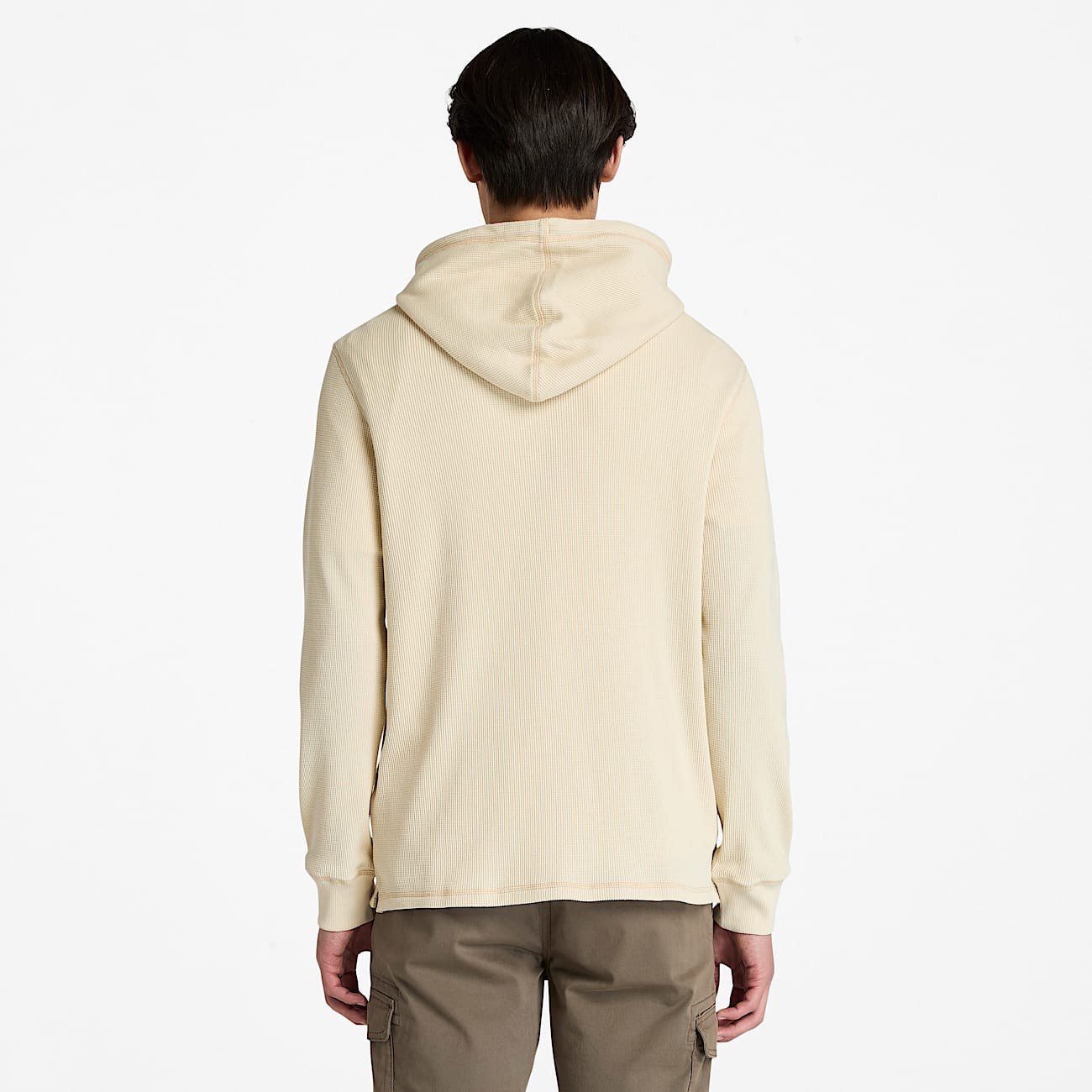 Mens Wharf River Waffle Hoodie TBL Natural ALT9