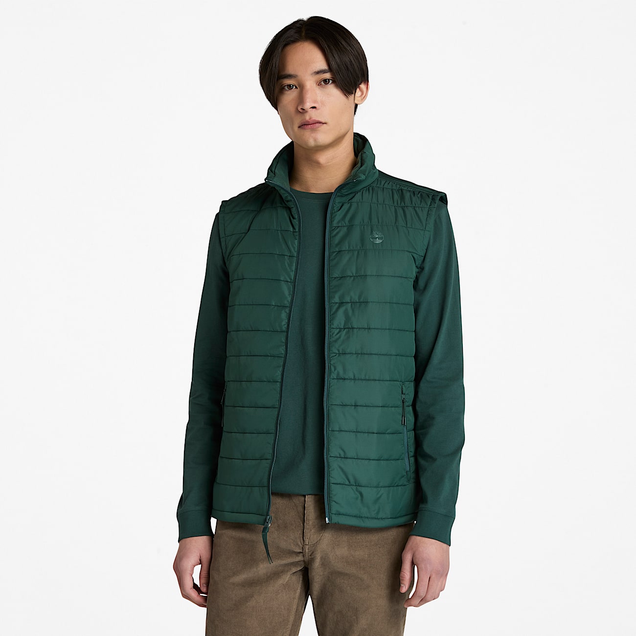 Mens Mt Eastmann Lightweight Puffer Vest TBL Green HERO