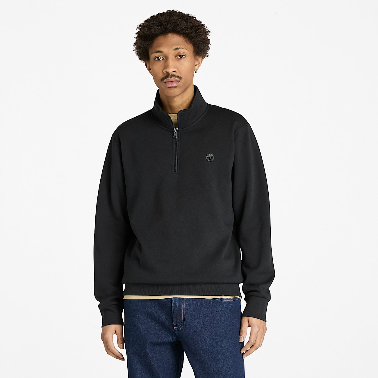 Men's Oyster River Brushed Back Quarter-Zip Sweatshirt - 1