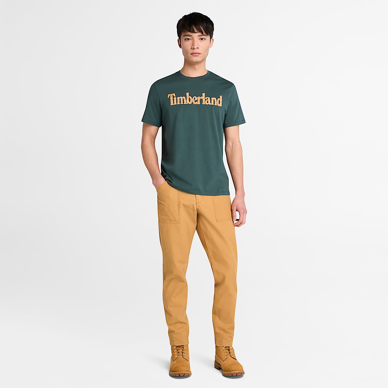 Mens Northwood Logo ShortSleeve TShirt TBL Green ALT1