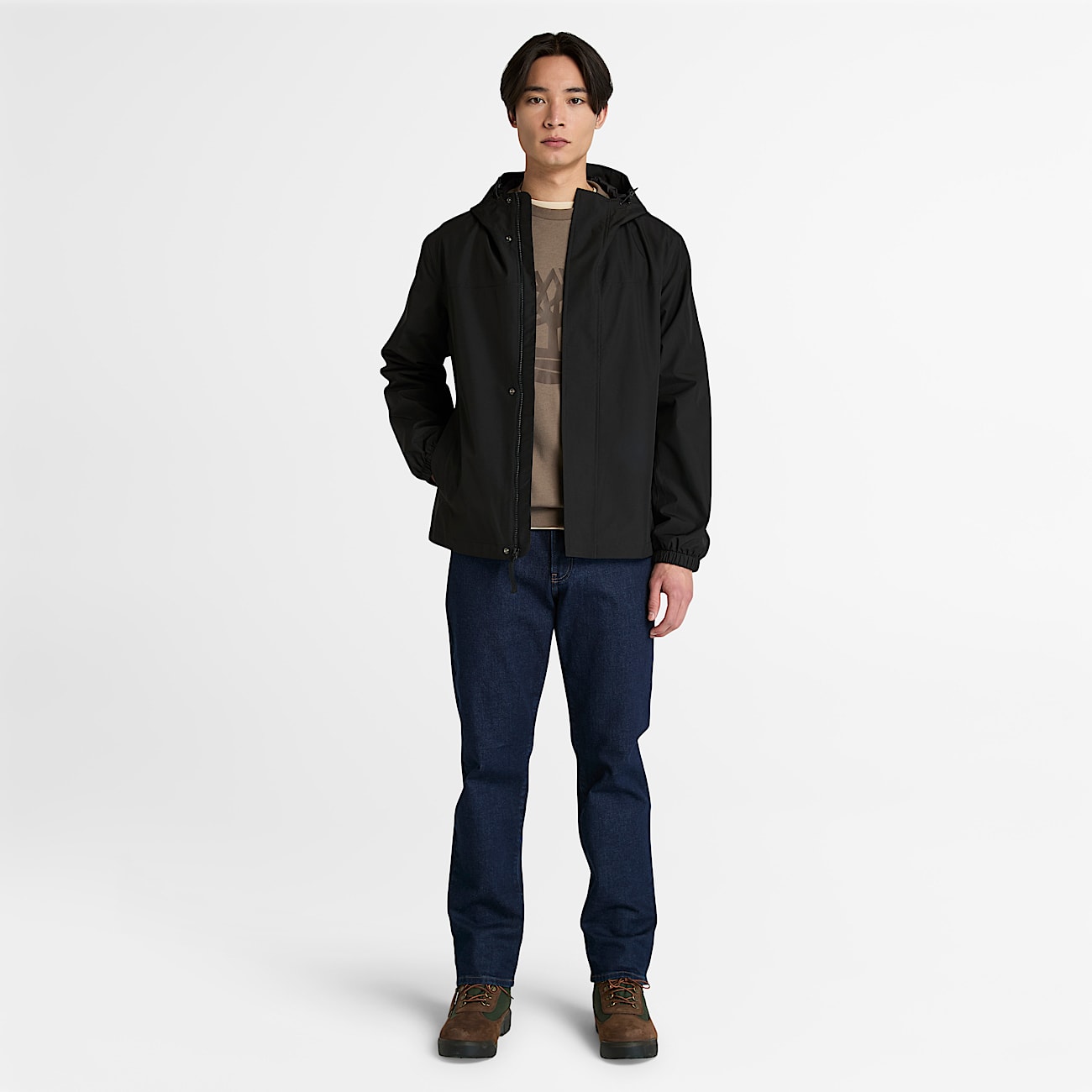 Mens Northwood Brushed Back Crewneck Sweatshirt TBL Medium Brown ALT1