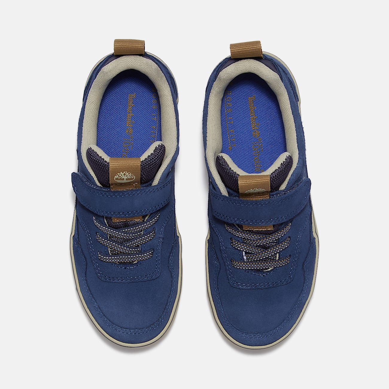 Toddler Stone Jump HookandLoop Sneaker TBL Dark Blue Suede ALT2