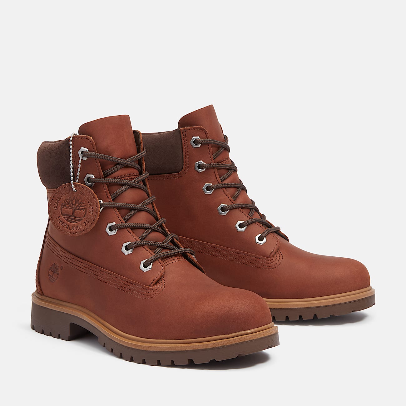 Womens Timberland 25 6Inch Waterproof Boot TBL Medium Brown FullGrain ALT4