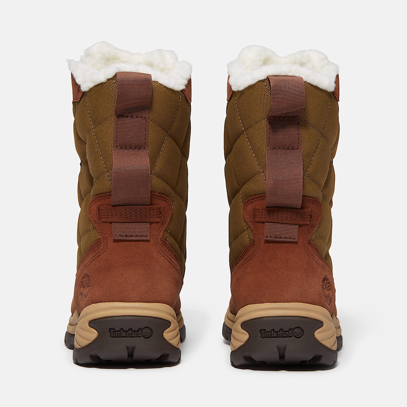 Womens White Ledge Tall Waterproof Snow Boot TBL Medium Brown Suede ALT5