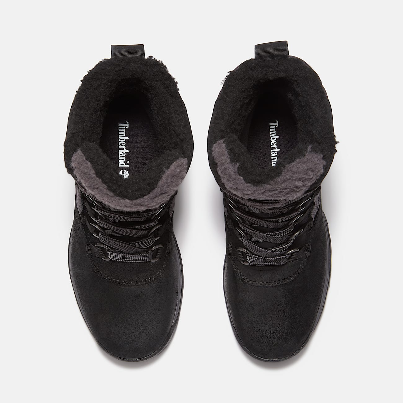 Womens White Ledge Tall Waterproof Snow Boot TBL Black Suede ALT2