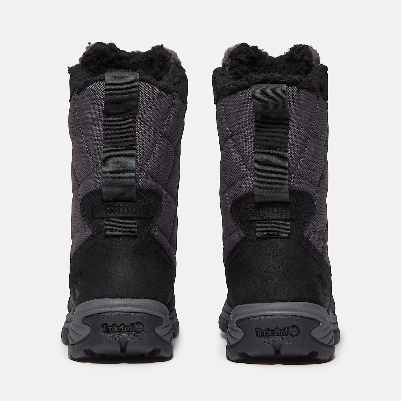 Womens White Ledge Tall Waterproof Snow Boot TBL Black Suede ALT5