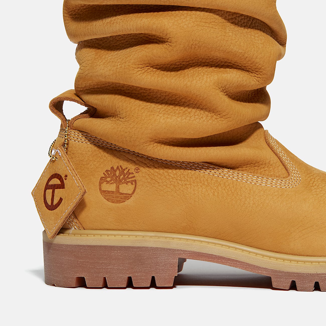 Timberland x TELFAR Tall Premium PullOn Boot TBL Wheat Nubuck ALT7