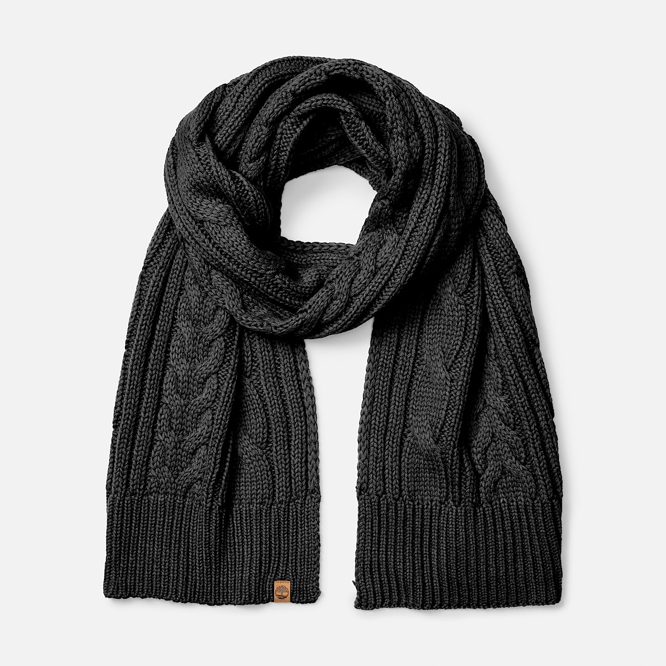Cable Scarf TBL Black HERO
