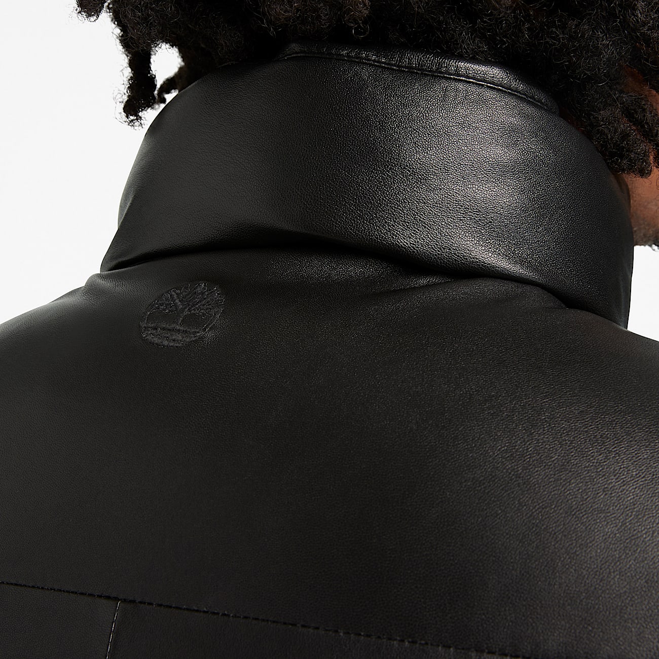 Welch Mountain Leather Puffer Jacket TBL Black Sheepskin Leather ALT5