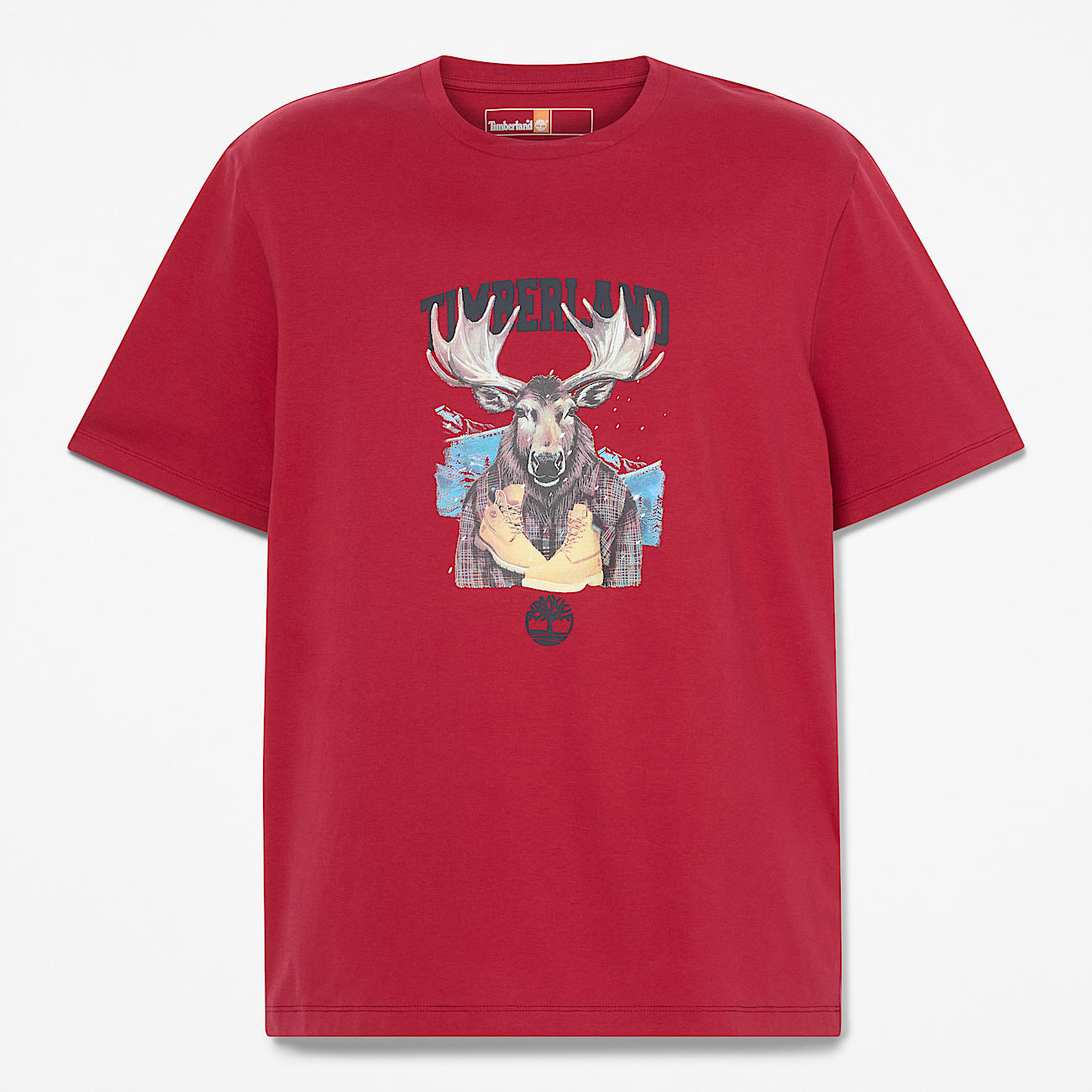 Playera Gráfica con estampado navideño de alce - 1