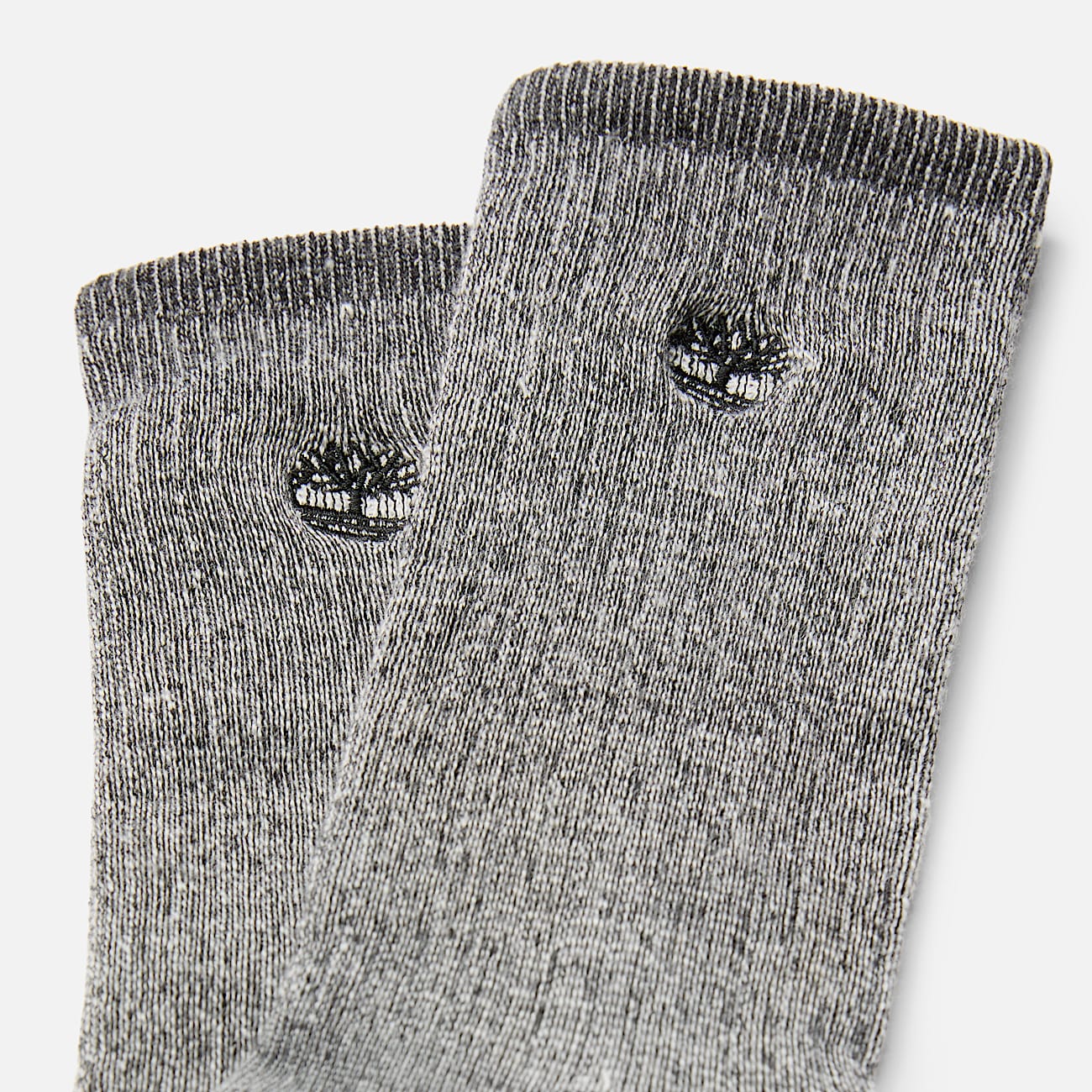 Mens Timberland 2Pack Kittery Full Cushion Boot Crew Sock TBL Black ALT1