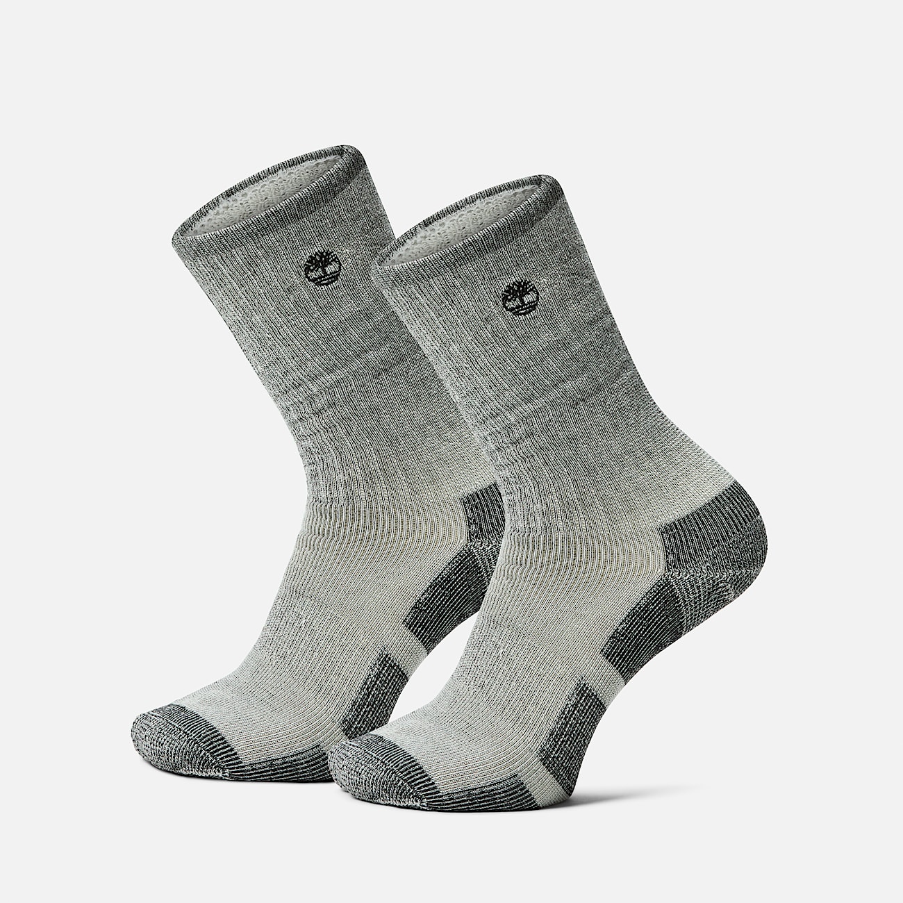 Mens Timberland 2Pack Kittery Full Cushion Boot Crew Sock TBL Black HERO