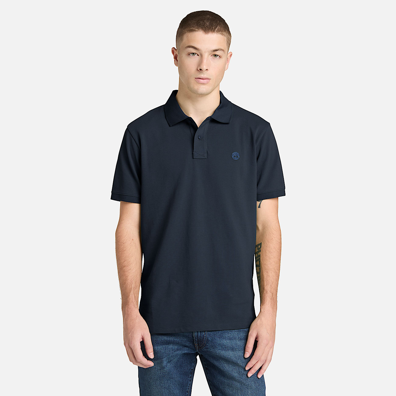 Mens Oyster River ShortSleeve Polo TBL Dark Sapphire ALT1