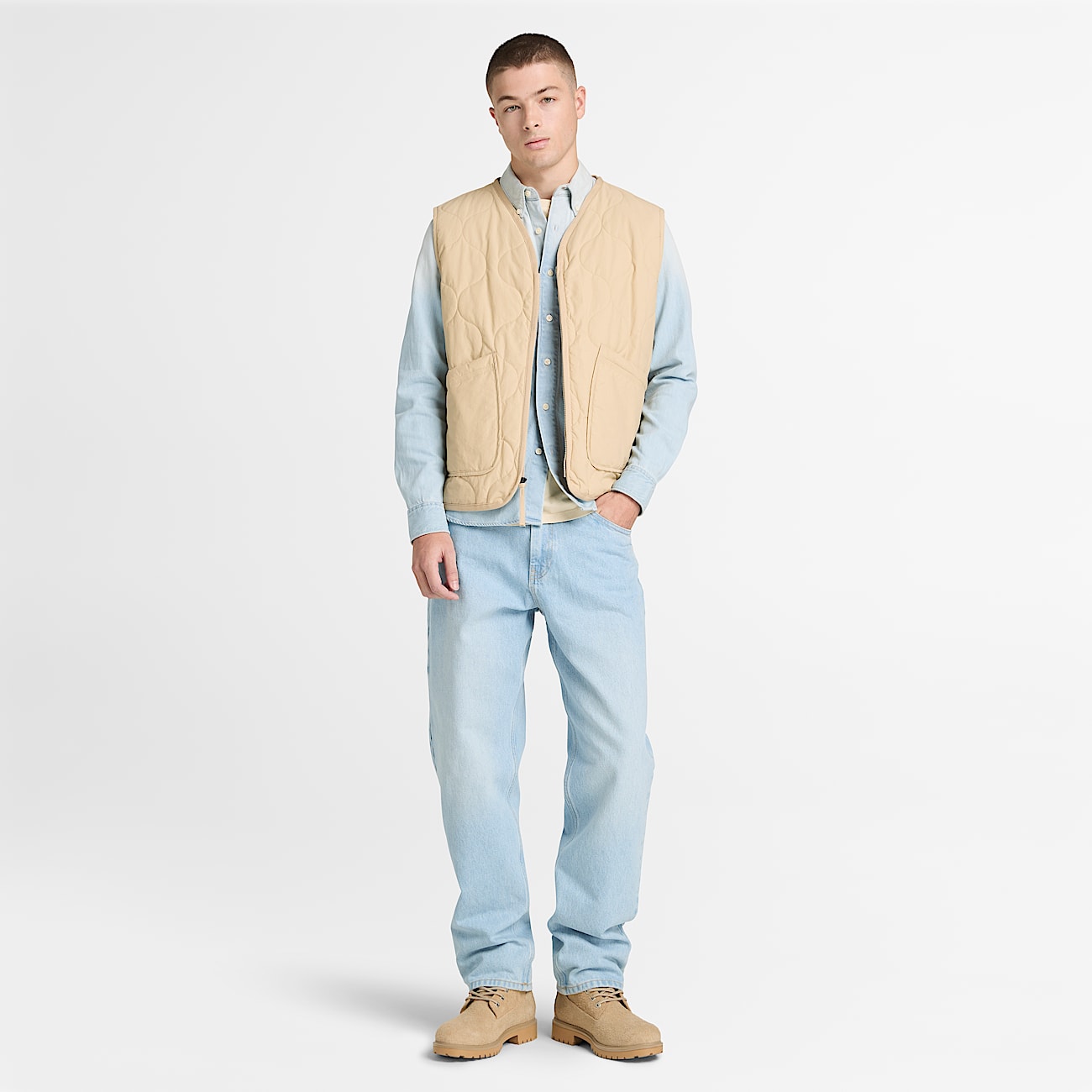 Camisa vaquera para Hombre TBL Lavado descolorido por el sol ALT2