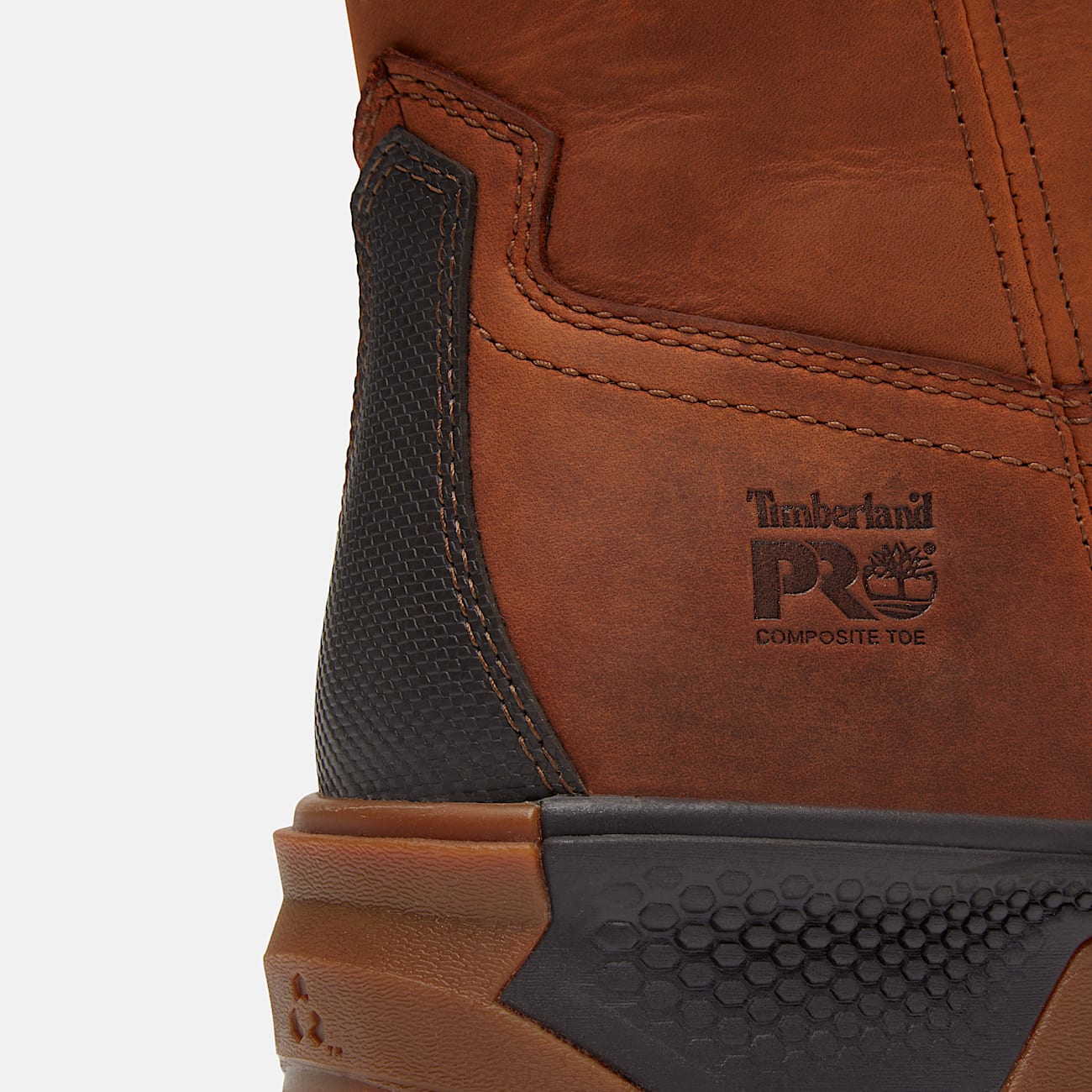 Mens Timberland PRO TiTAN EV PullOn Composite Toe Work Boot TBL Brown ALT7